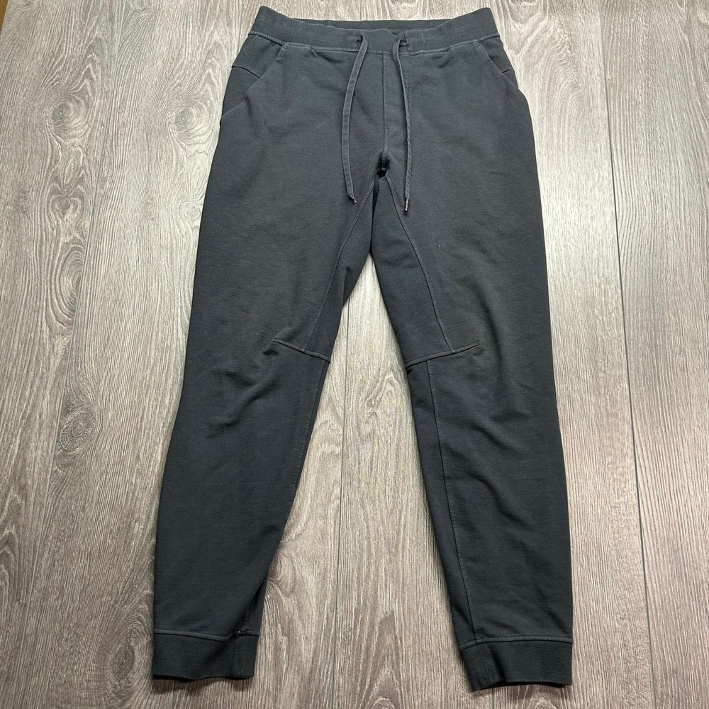 Lululemon Mens City Sweat Jogger Black Medium French Terry Tapered Pants Size M